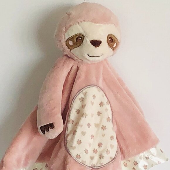 New w/ Tag Douglas Baby Lil' Snuggler Pink Sloth🦥 Lovey Blanket Plush🍼 - Picture 5 of 8
